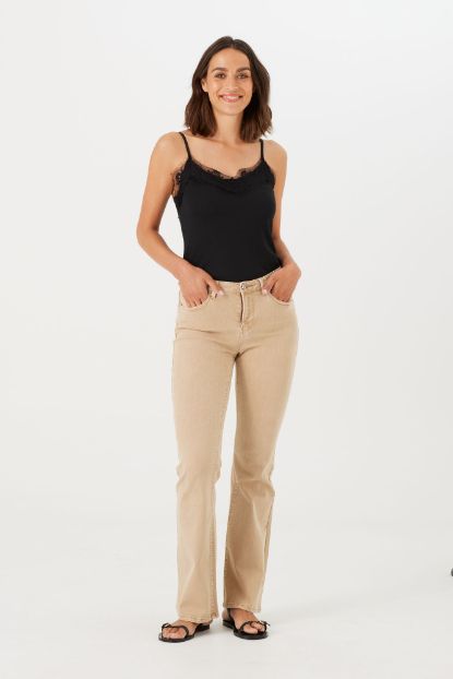 Garcia Celia broek super flare zand 245