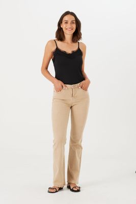 Garcia Celia broek super flare zand 245 Garcia Celia broek super flare zand 245