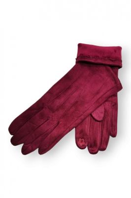 House of Smits handschoenen suedine bordeaux efst220