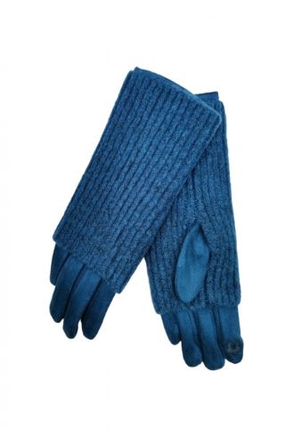 House of Smits handschoenen suedine blauw efst311