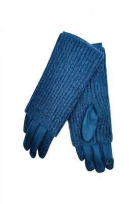 House of Smits handschoenen suedine blauw efst311 House of Smits handschoenen suedine blauw efst311