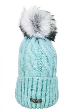 House of Smits muts beanie pompom aqua efaz2723