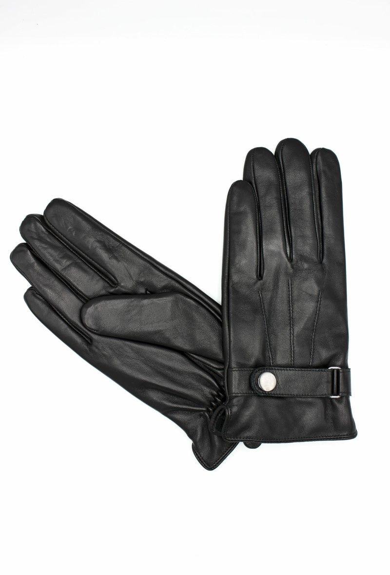 House of Smits Handschoenen leer zwart pf17118