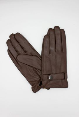 House of Smits Handschoenen leer choco pf17118