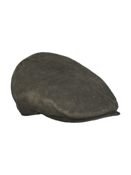 Lerros flat cap corduroy olijf 5496092
