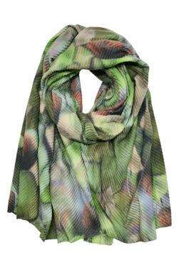 House of Smits Shawl plisse ginkgo groen efba1618