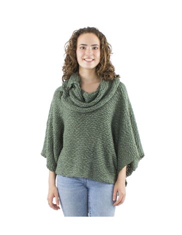 House of Smits Poncho pull groen cpu17570