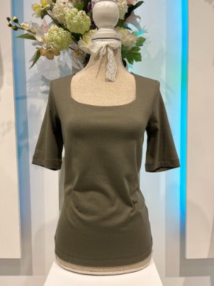 Smisses T-shirt square khaki k71963
