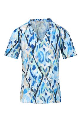 Dreamstar T-shirt print blauw Wende