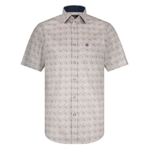 Fellows United Shirt Flowers groen 51.6649