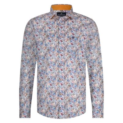 Fellows United Shirt Leaves okergeel 51.6523