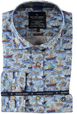 Fellows United Shirt Sailor blauw 51.6624 Fellows United Shirt Sailor blauw 51.6624