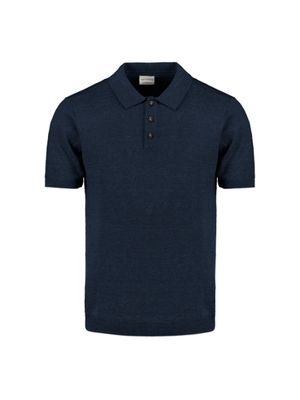 No Excess Polo linnen blauw 27230365 No Excess Polo linnen blauw 27230365