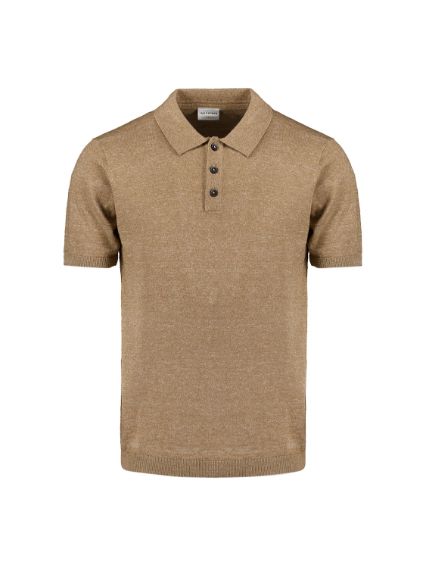 No Excess Polo linnen camel 27230365
