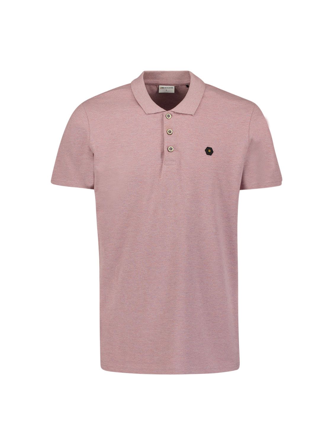 No Excess Polo melange mauve 27390264