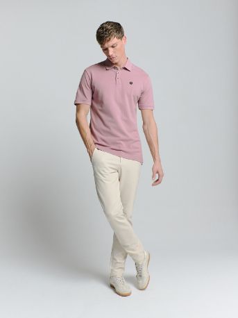 No Excess Polo pique mauve 27380201