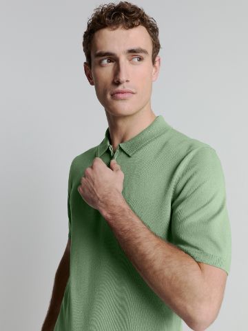 No Excess Pull polo zip mint 27210352