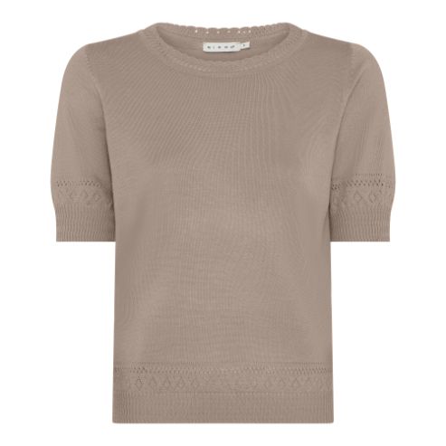 Micha T-shirt knitted zand 177-178