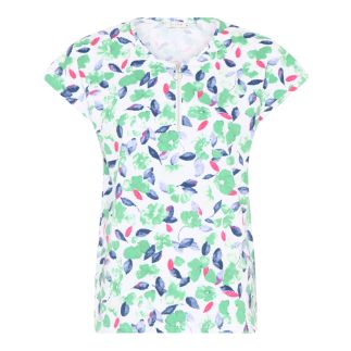 Micha T-shirt bloem print groen 177-188