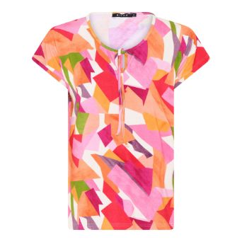 Micha T-shirt print rose 177-174