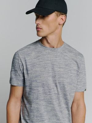 No Excess T-Shirt Melange blauw 27340368 No Excess T-Shirt Melange blauw 27340368