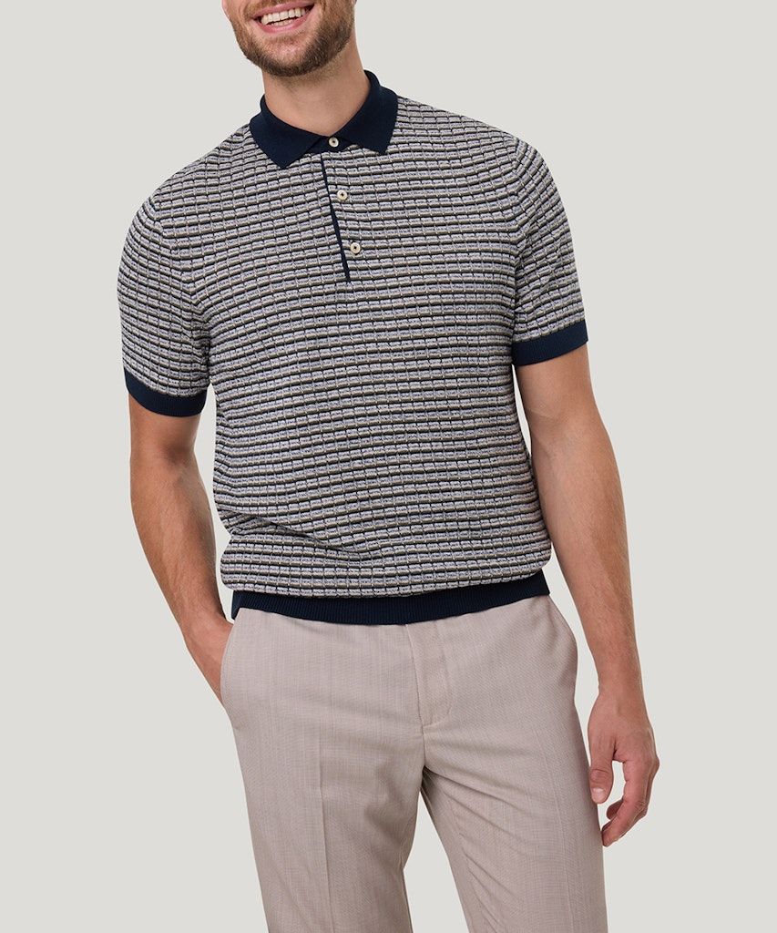 Pierre Cardin Polo streep groen 51374.5099