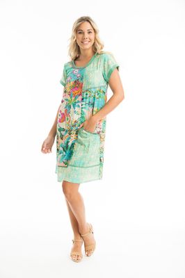 Orientique Dress patch katoen mint 91000 Orientique Dress patch katoen mint 91000