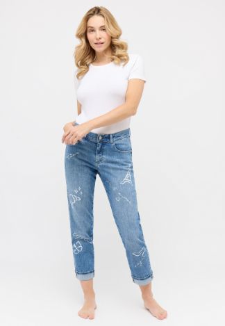Angels jeans Jeans parijs med dark stone Darleen crop 350