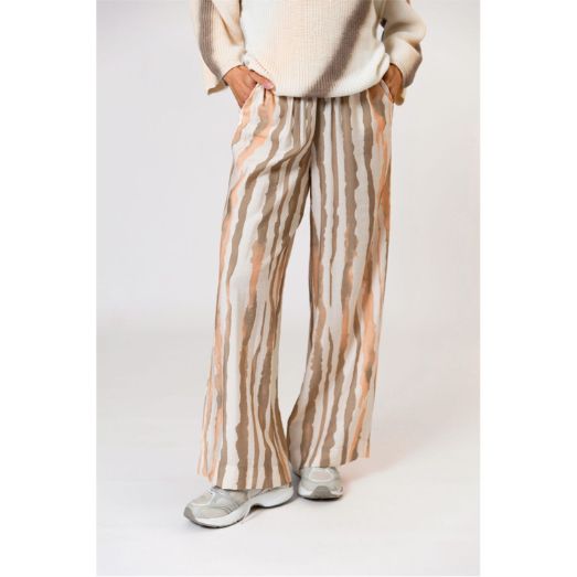 Poools Broek strip perzik 513218