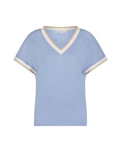 Red Button T-shirt knit vh bleu srb4552