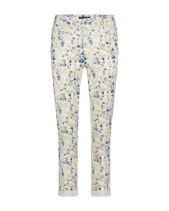 Red Button Broek Jani digital flower offwhite srb4568