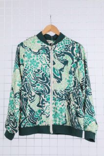 House of Smits Bomber jasje print groen ef-768