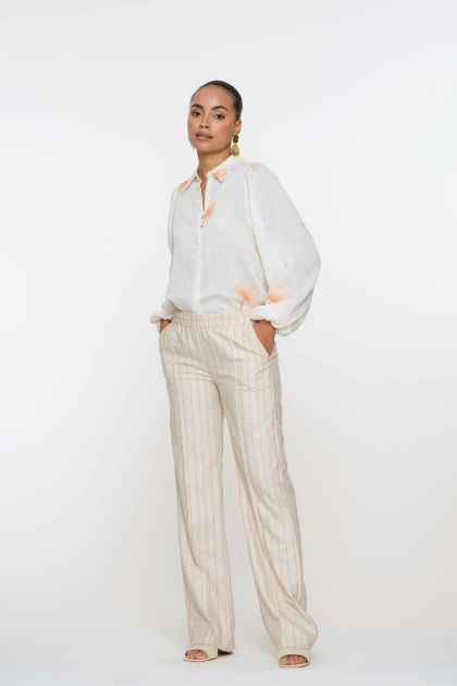 Geisha Broek streep zand 51228