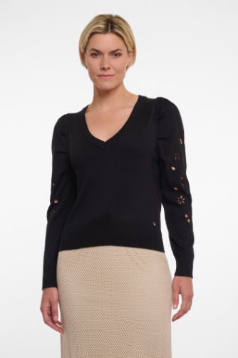 Rino & Pelle Trui vh embroidery zwart Belize