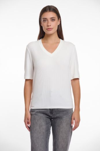 Rino & Pelle T-shirt km vh offwhite Evana