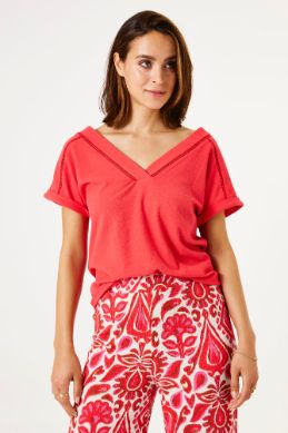 Garcia T-shirt vh rood e50204