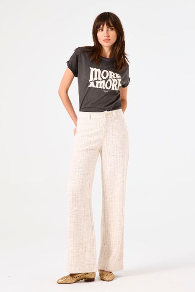 Garcia broek streep ecru b50112