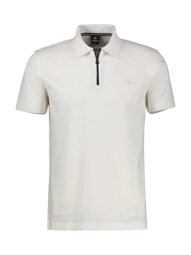Lerros Polo zip wit 2553247