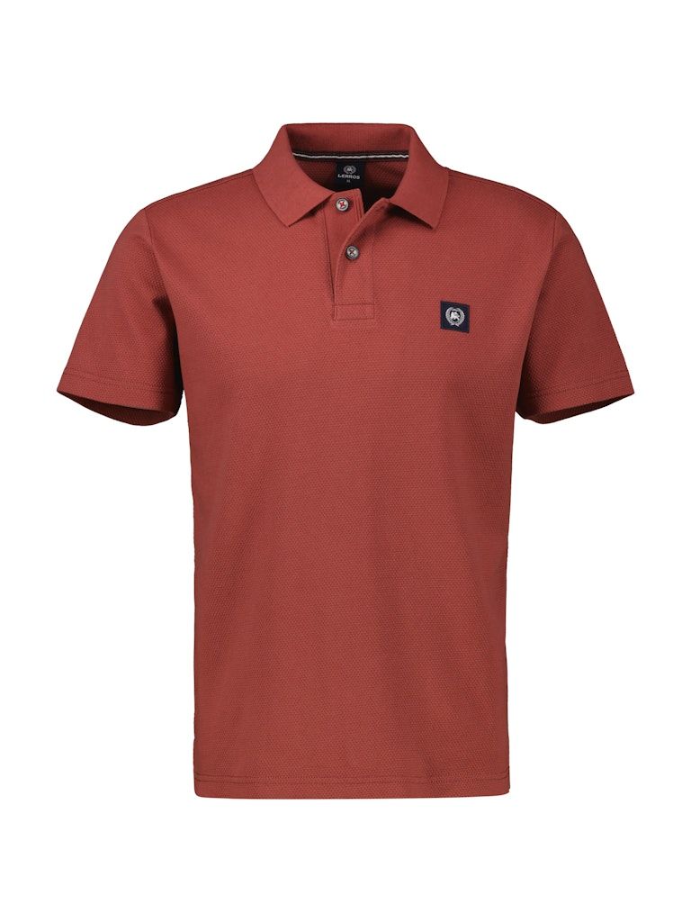 Lerros Polo Wafelique rood 2543204