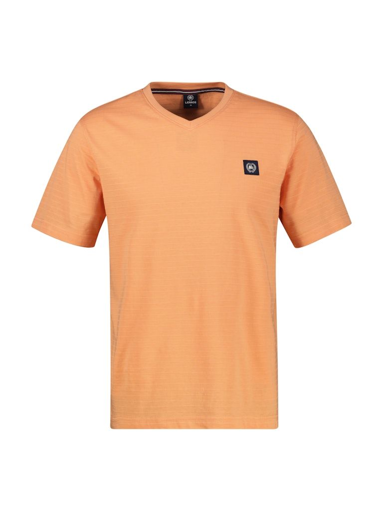 Lerros T-shirt v-hals koraal 2553169