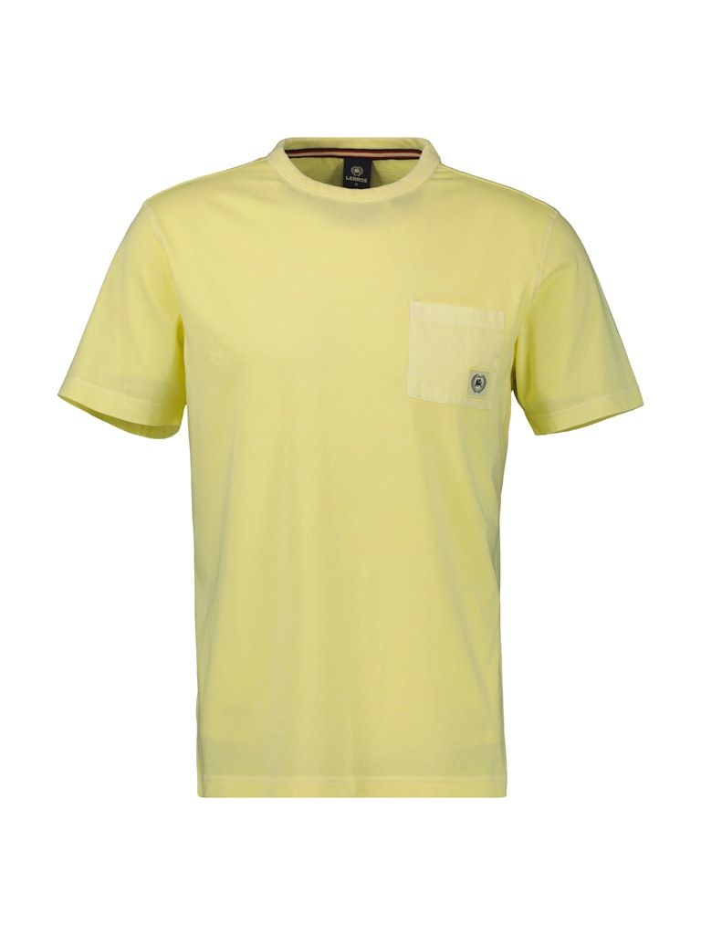Lerros T-shirt pocket geel 2543036
