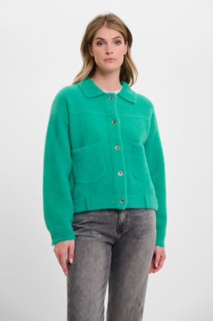 Rino & Pelle Vest furry groen Bubbly