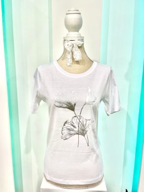 Smisses T-shirt foil print wit k71106