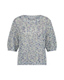 Red Button Trui Jolene melange blauw srb4533 Red Button Trui Jolene melange blauw srb4533