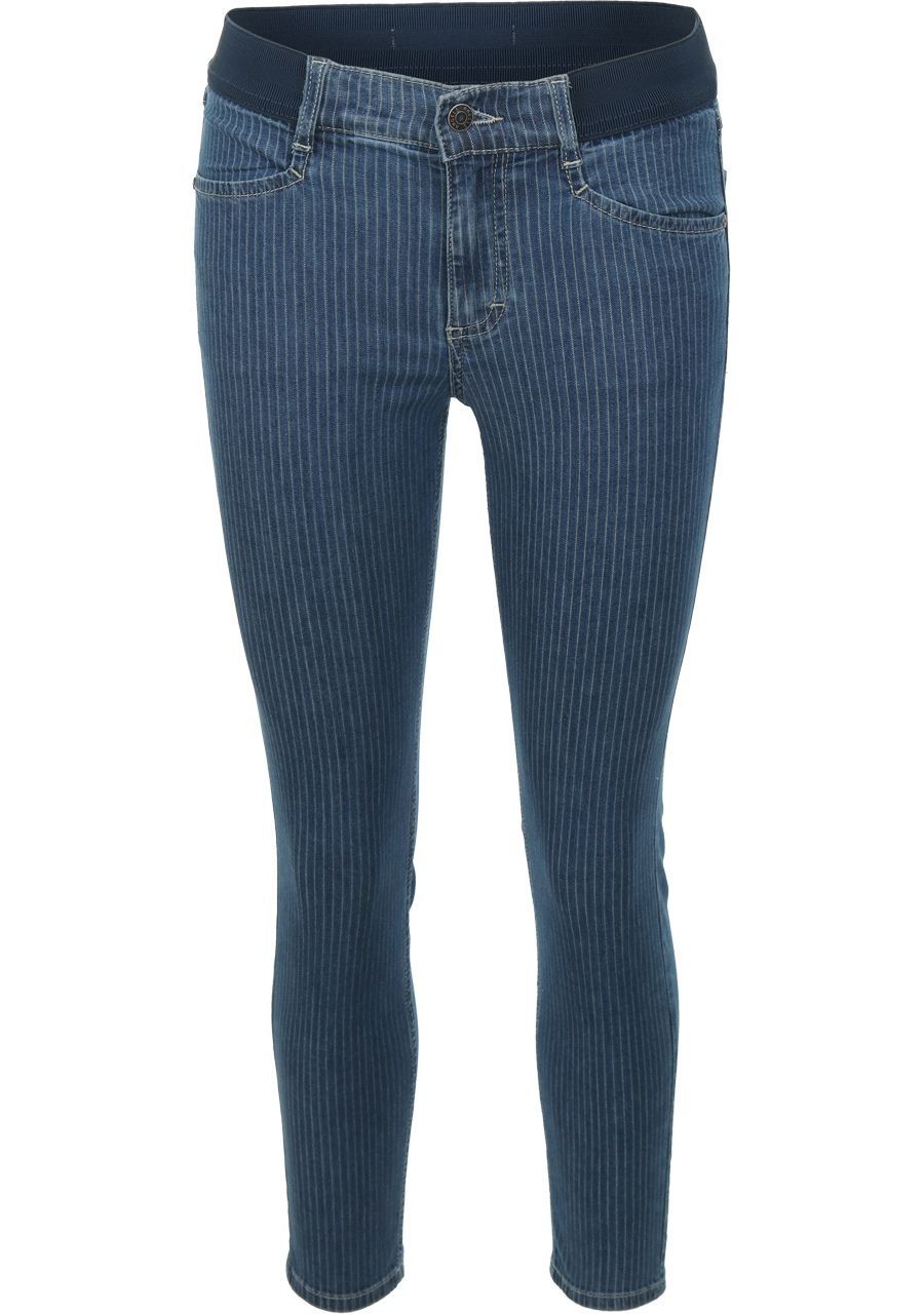 Angels jeans Broek 7/8 streep med dark stone Ornella sporty 248