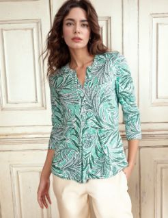 House of Smits T-shirt 3/4m groen pf1129