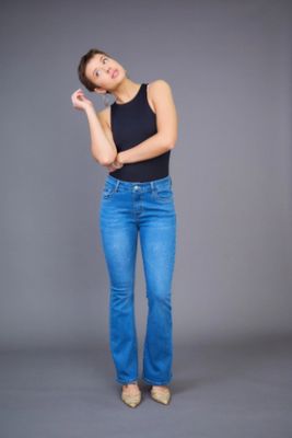 House of Smits Jeans flare push up med dark stone pf1707 House of Smits Jeans flare push up med dark stone pf1707