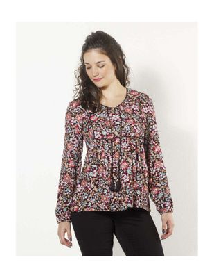 House of Smits Blouse viskose zwart c15775s House of Smits Blouse viskose zwart c15775s