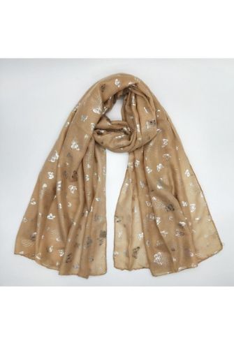 House of Smits Shawl vlinders zand ewch-681 House of Smits Shawl vlinders zand ewch-681