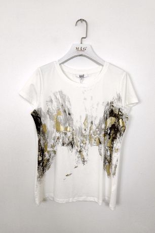 House of Smits T-shirt gold offwhite e13643 House of Smits T-shirt gold offwhite e13643